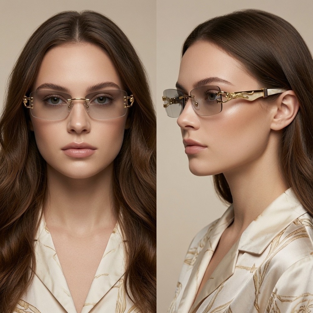 Unique High End Accessories Created Women Eye Glasses Eyewear Shades Clear Lens